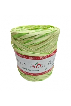RAPHIA VERDE + BLANCO (15mm...