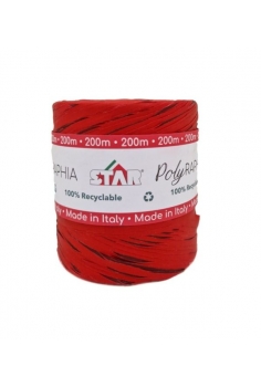 RAPHIA ROJO + GRANATE (15mm...