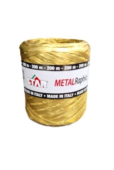 RAPHIA ORO METALIZADO (15mm...