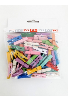 PINZAS MADERA COLOR 3cm...