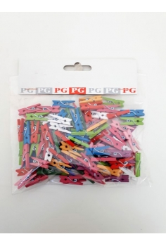 PINZAS MADERA COLOR 2.5cm...