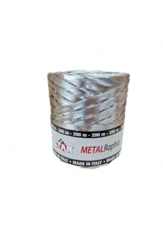 RAPHIA PLATA METALIZADA...