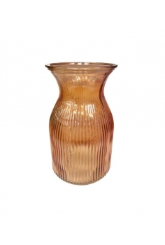 JARRÓN CRISTAL NARANJA A...