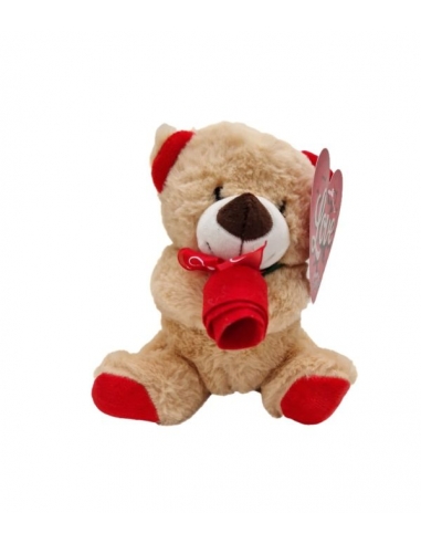 PELUCHE OSO.ROSES (alt: 20cm x diam:...